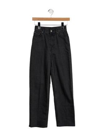Acne Studios High-Rise Straight Leg Jeans