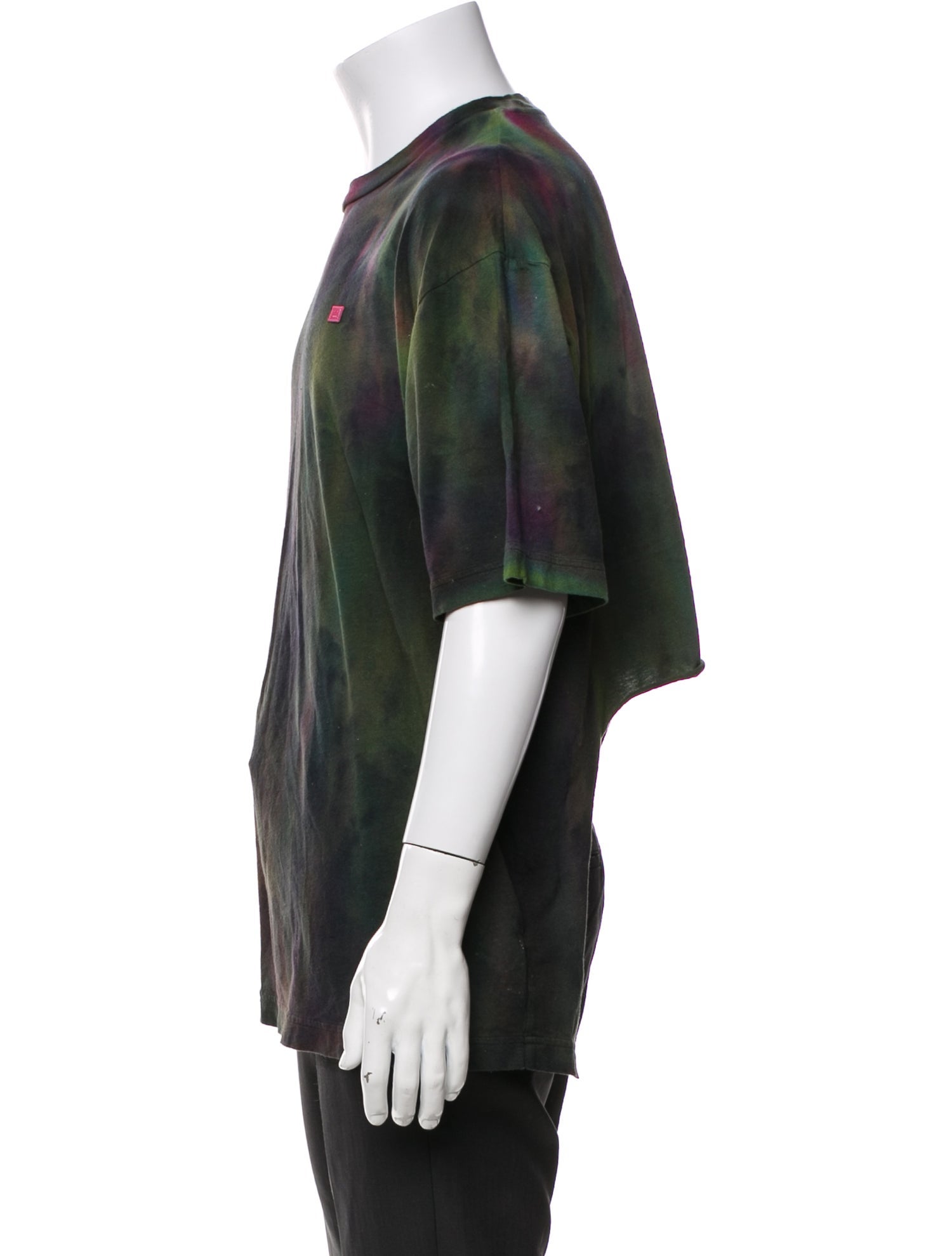 Acne Studios Tie-Dye Print Crew Neck T-Shirt