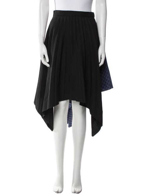 Acne Studios Pleated Accents Midi Length Skirt