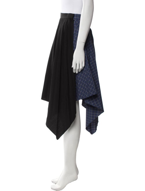 Acne Studios Pleated Accents Midi Length Skirt