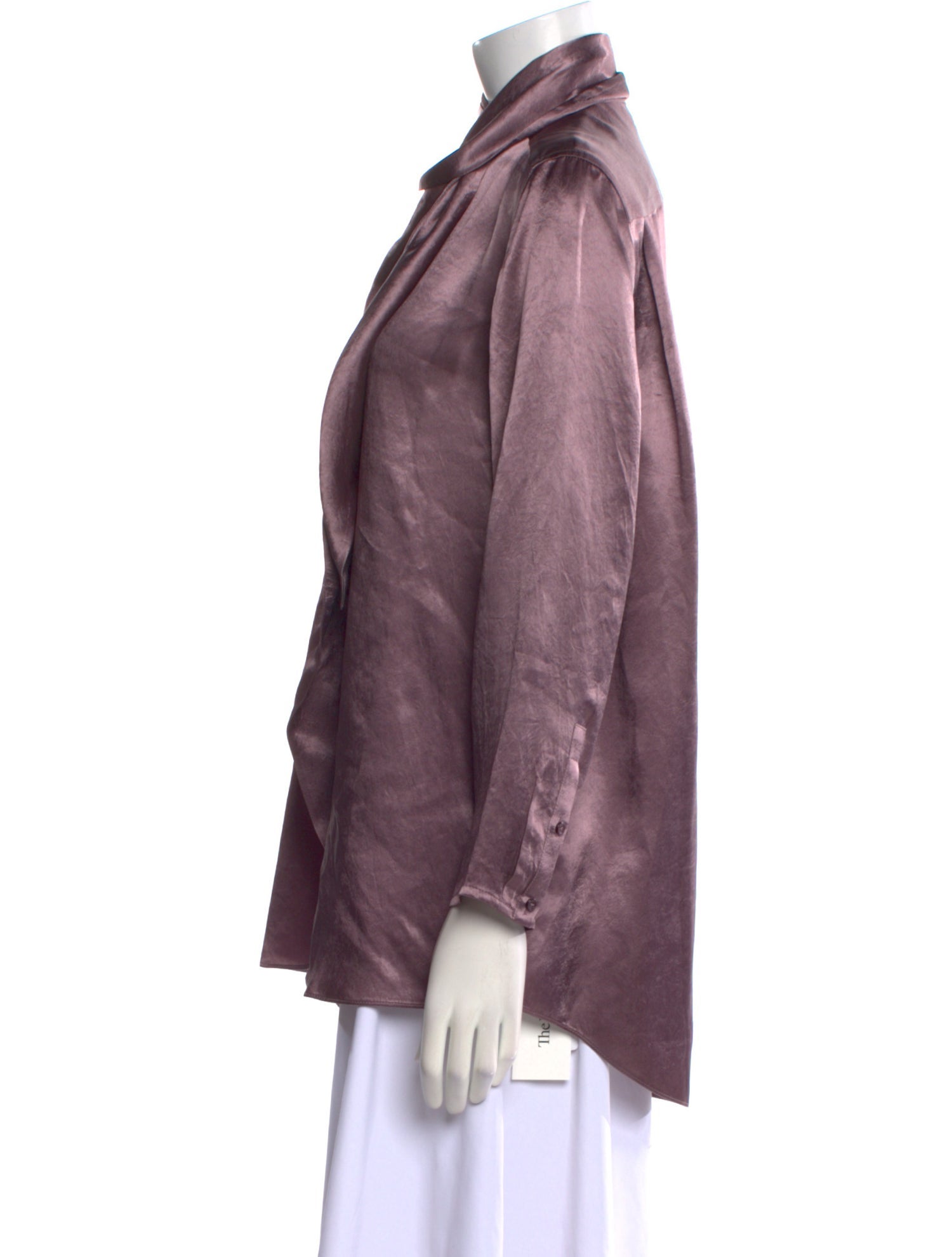 Acne Studios Cowl Neck Long Sleeve Blouse