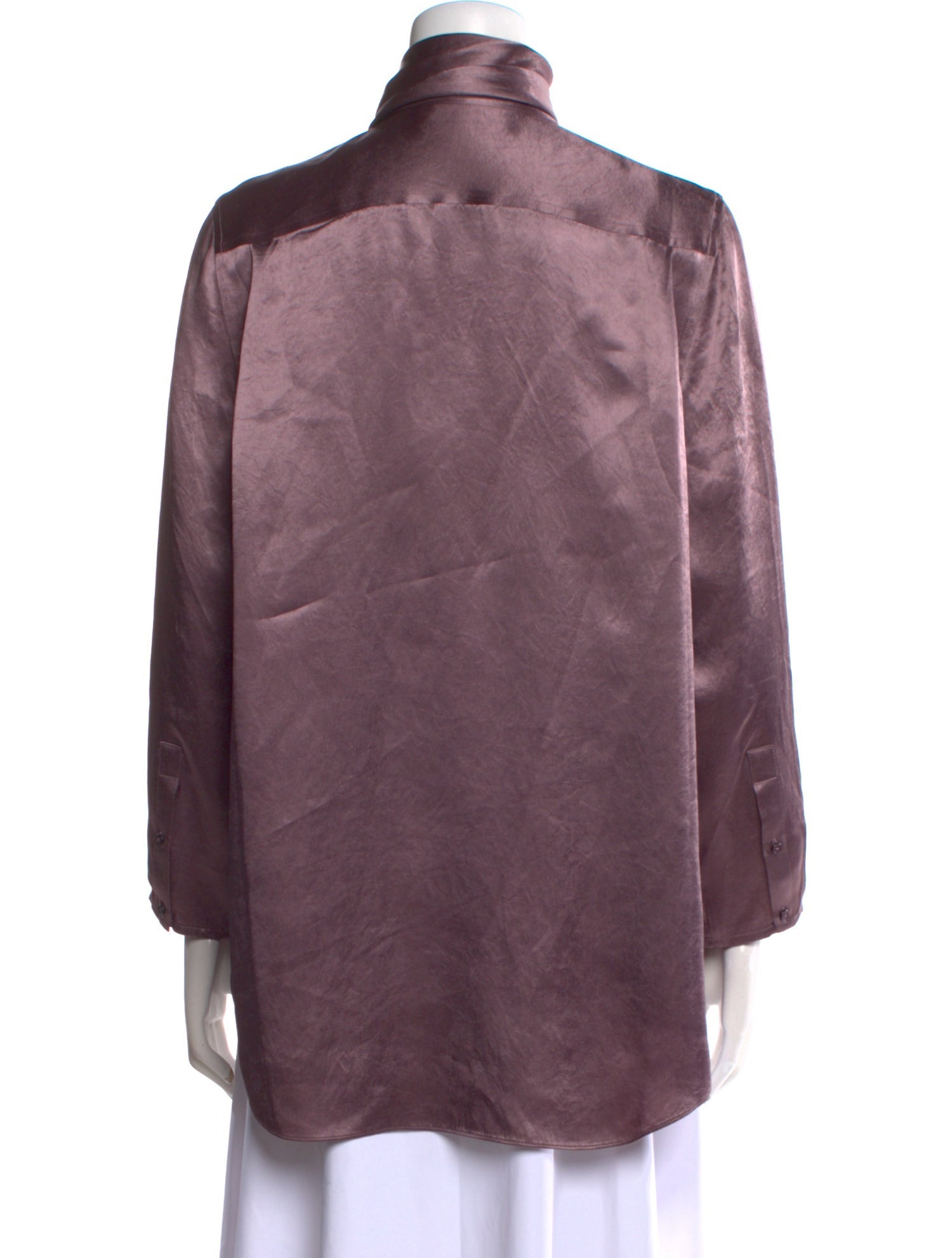 Acne Studios Cowl Neck Long Sleeve Blouse