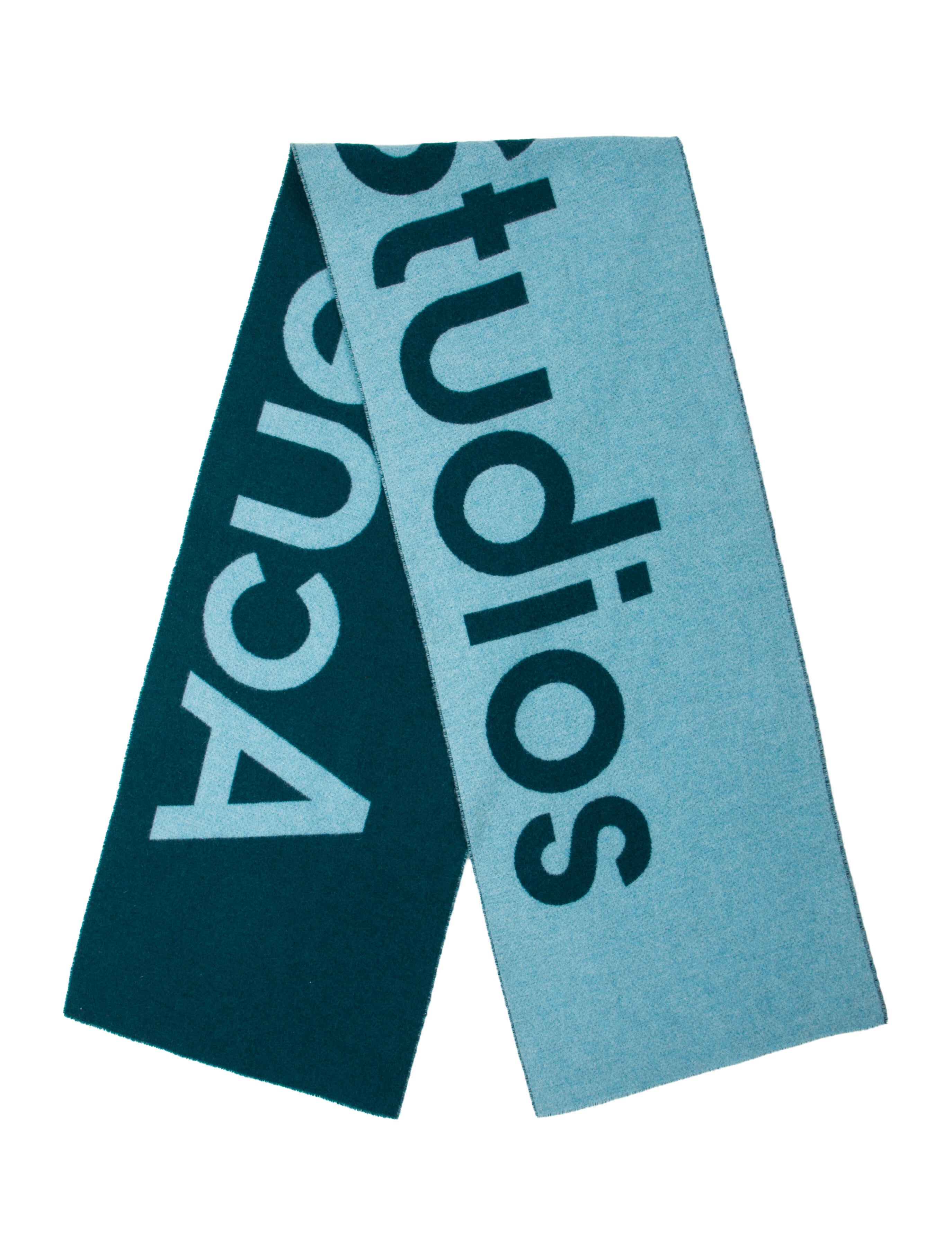 Acne Studios Wool Graphic Print Scarf