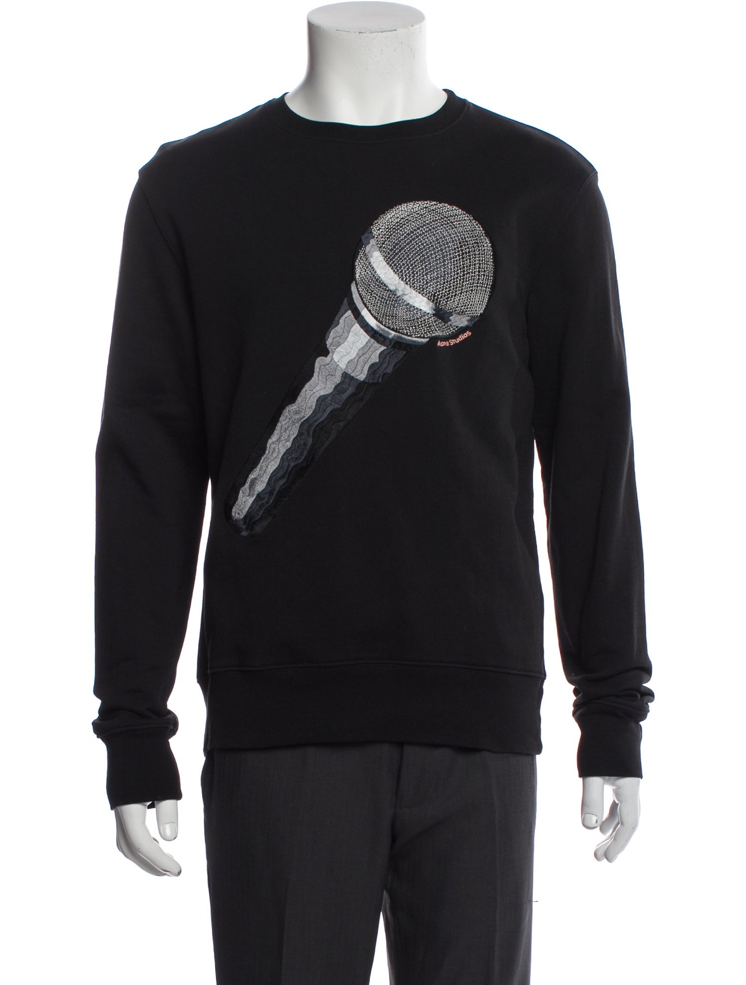 Acne Studios Graphic Print Crew Neck Pullover