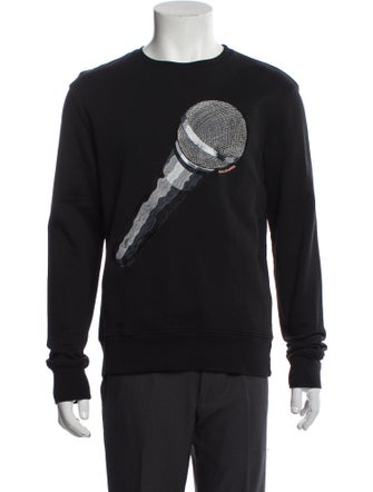 Acne Studios Graphic Print Crew Neck Pullover