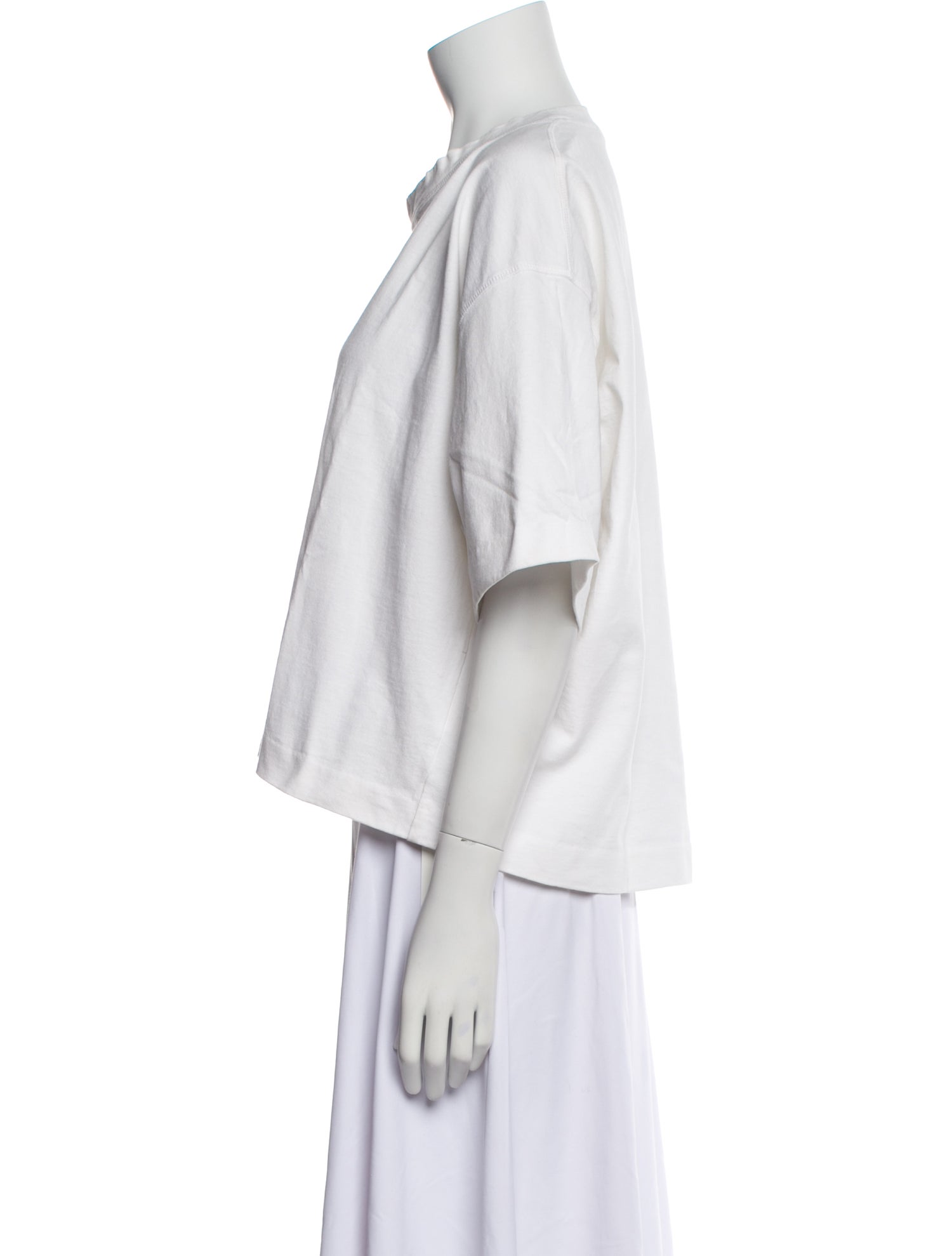 Acne Studios Graphic Print Crew Neck Crop Top