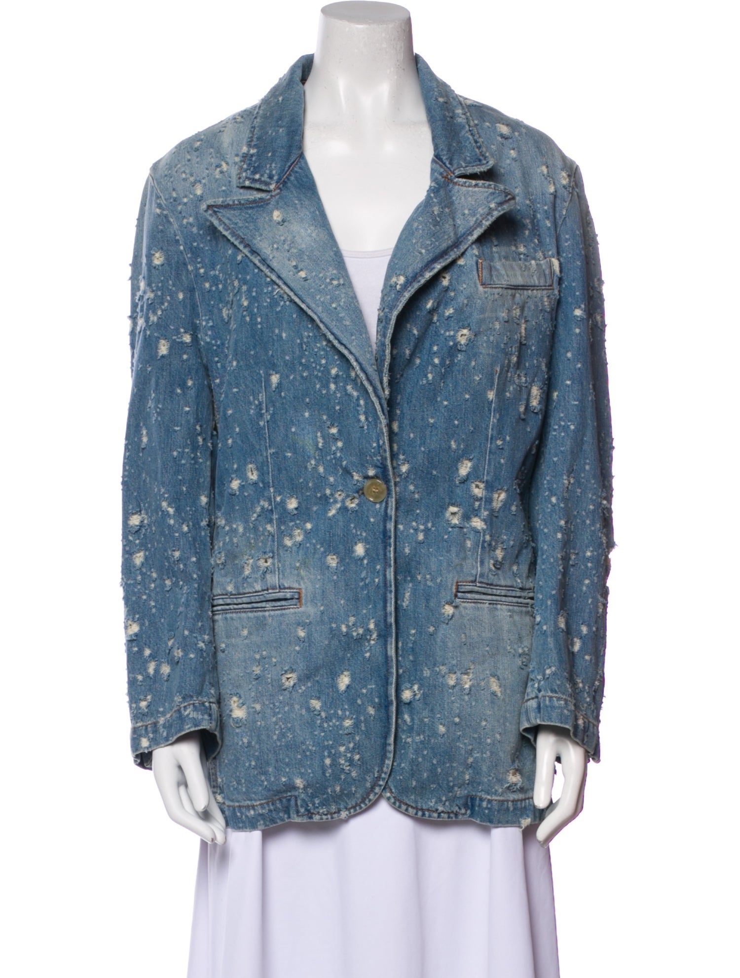 Acne Studios Printed Denim Jacket