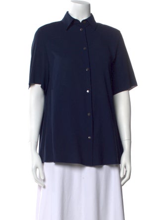 Acne Studios Short Sleeve Button-Up Top