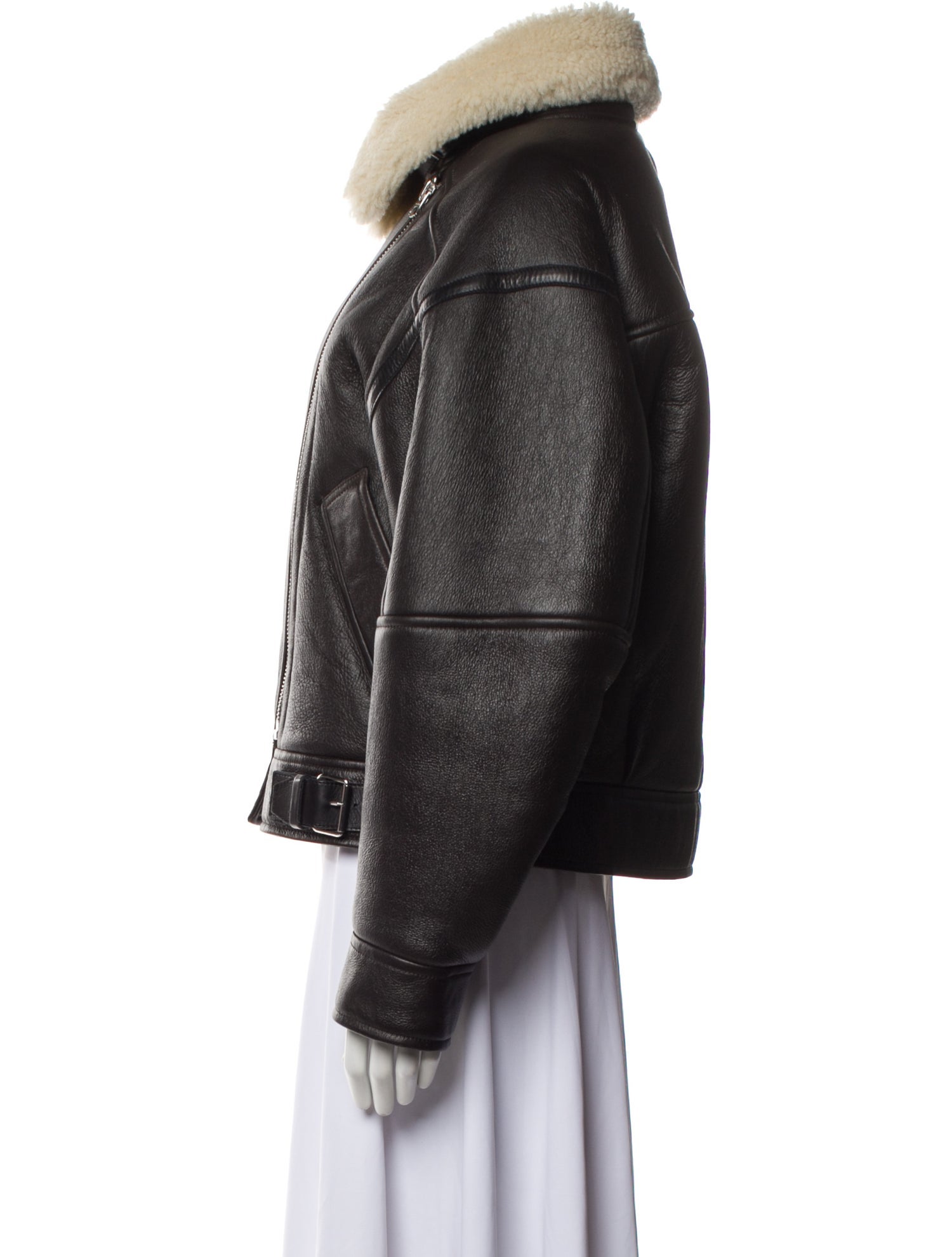 Acne Studios Shearling Fur Coat