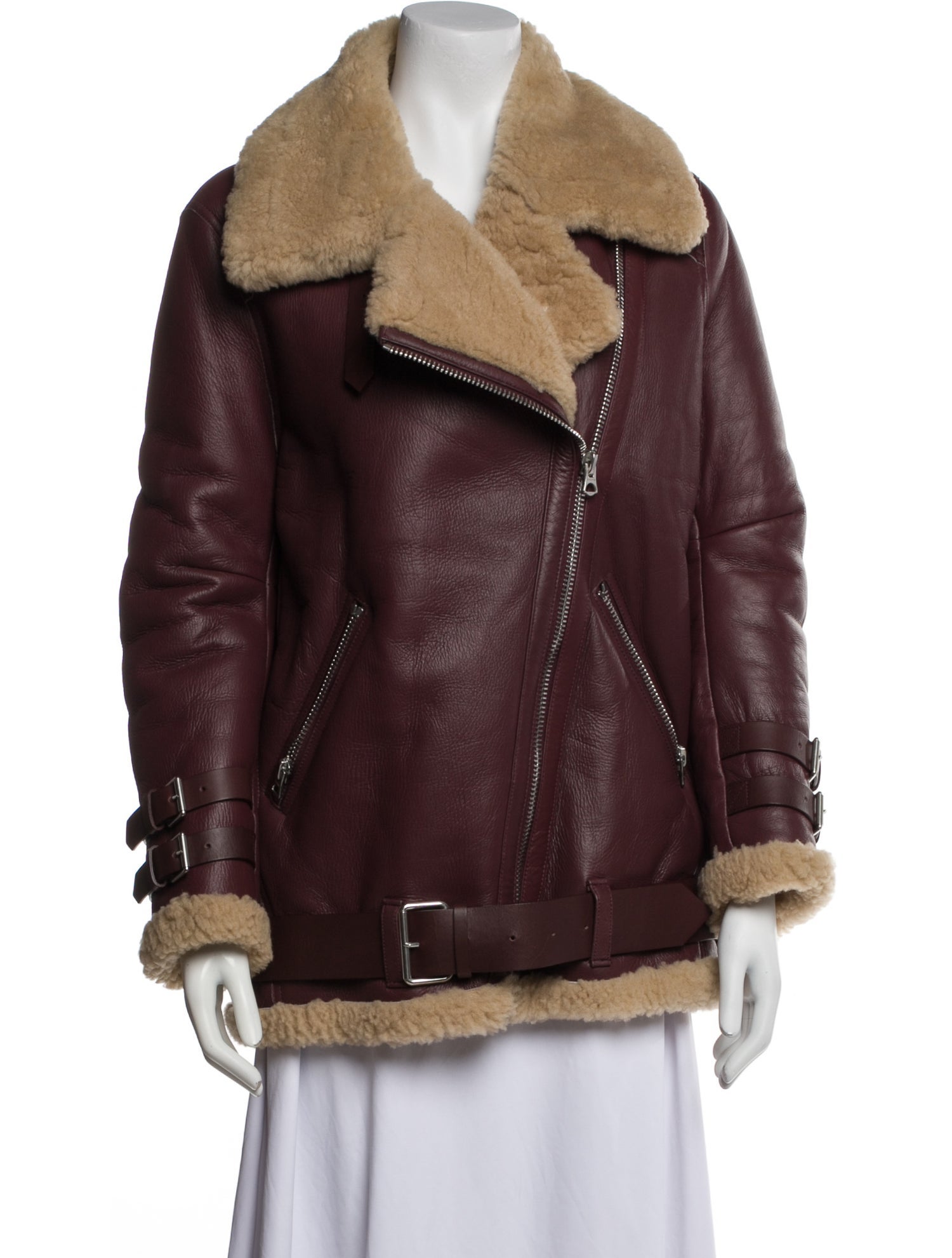 Acne Studios Shearling Fur Coat