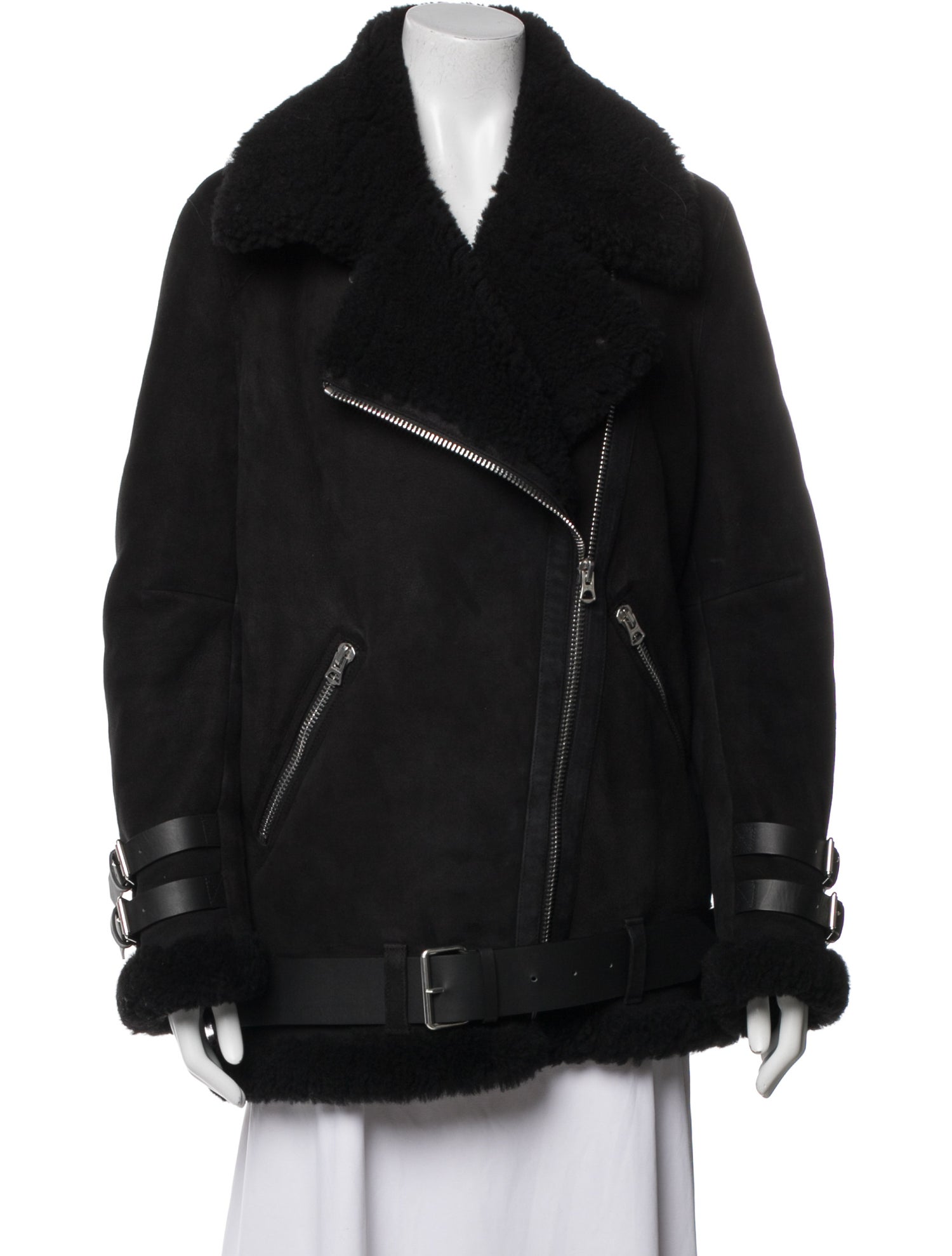 Acne Studios Shearling Faux Fur Jacket
