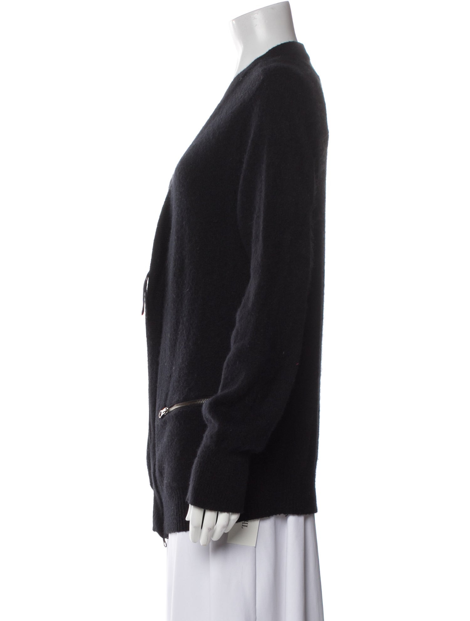 Acne Studios Angora Plunge Neckline Sweater