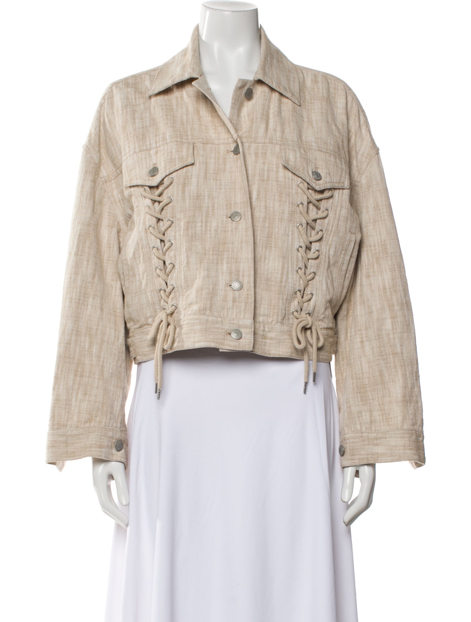 Acne Studios Striped Denim Jacket