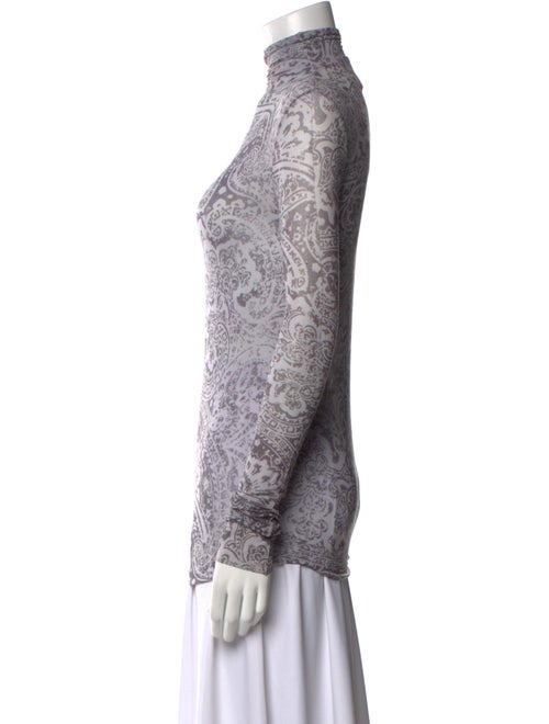 Acne Studios Nylon Paisley Print Top