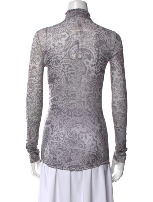 Acne Studios Nylon Paisley Print Top