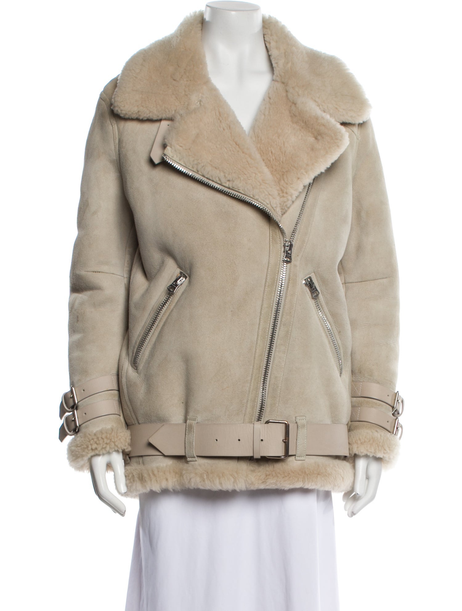 Acne Studios Shearling Fur Coat