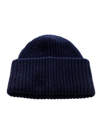 Acne Studios Wool Knit Embroidered Logo Beanie