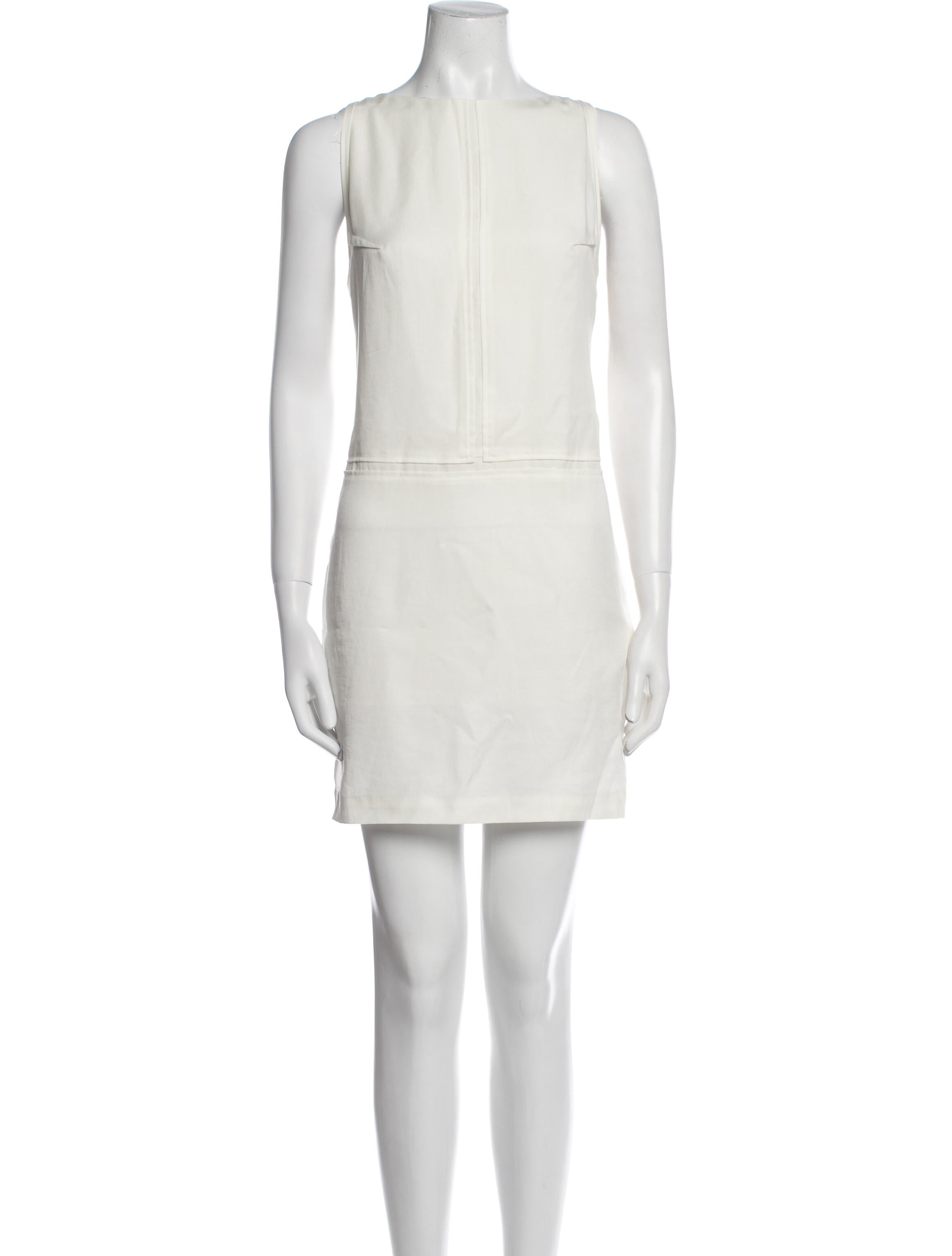Acne Studios Bateau Neckline Mini Dress