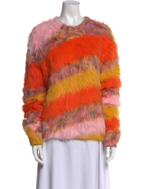 Acne Studios Nylon Colorblock Pattern Sweater