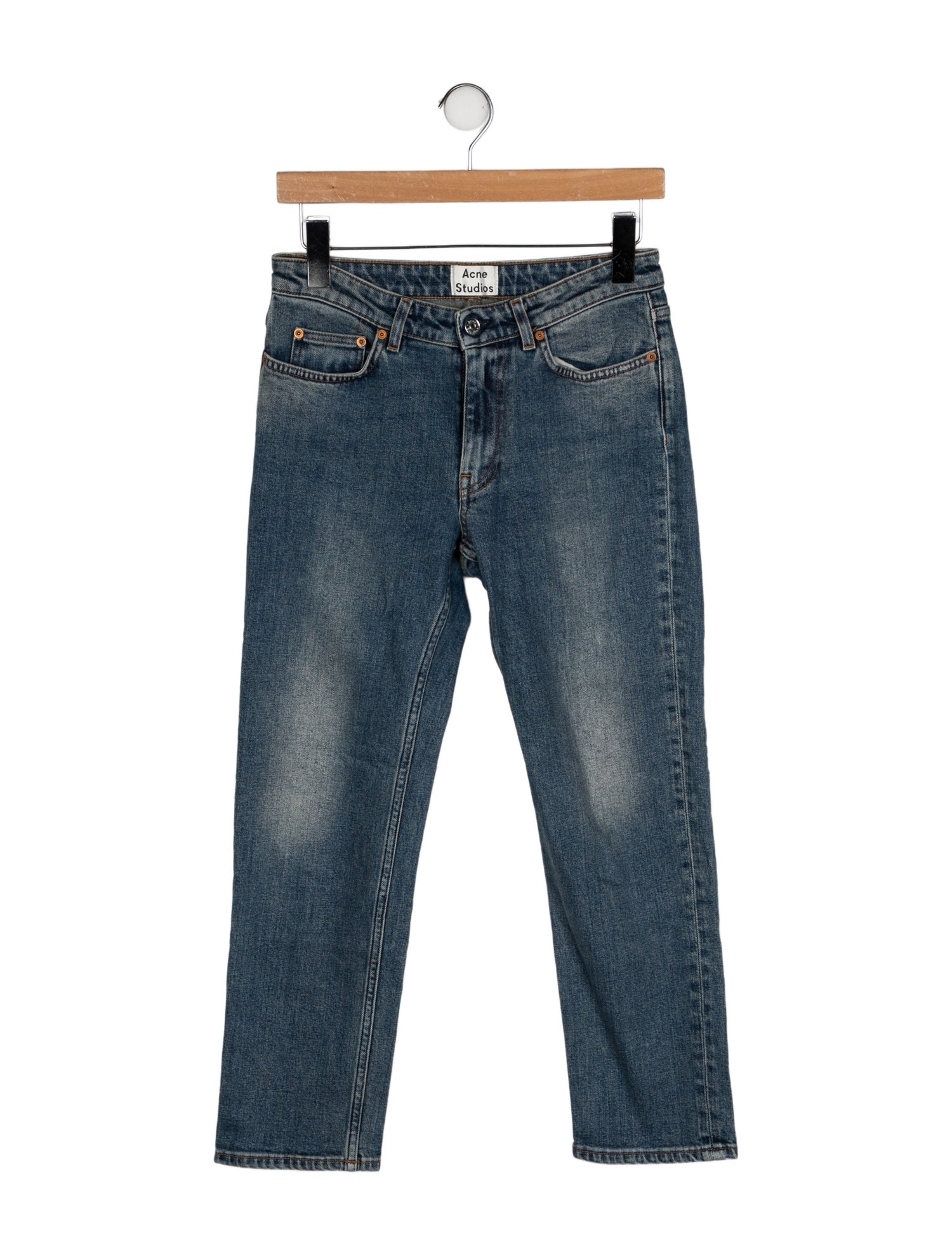 Acne Studios Mid-Rise Straight Leg Jeans