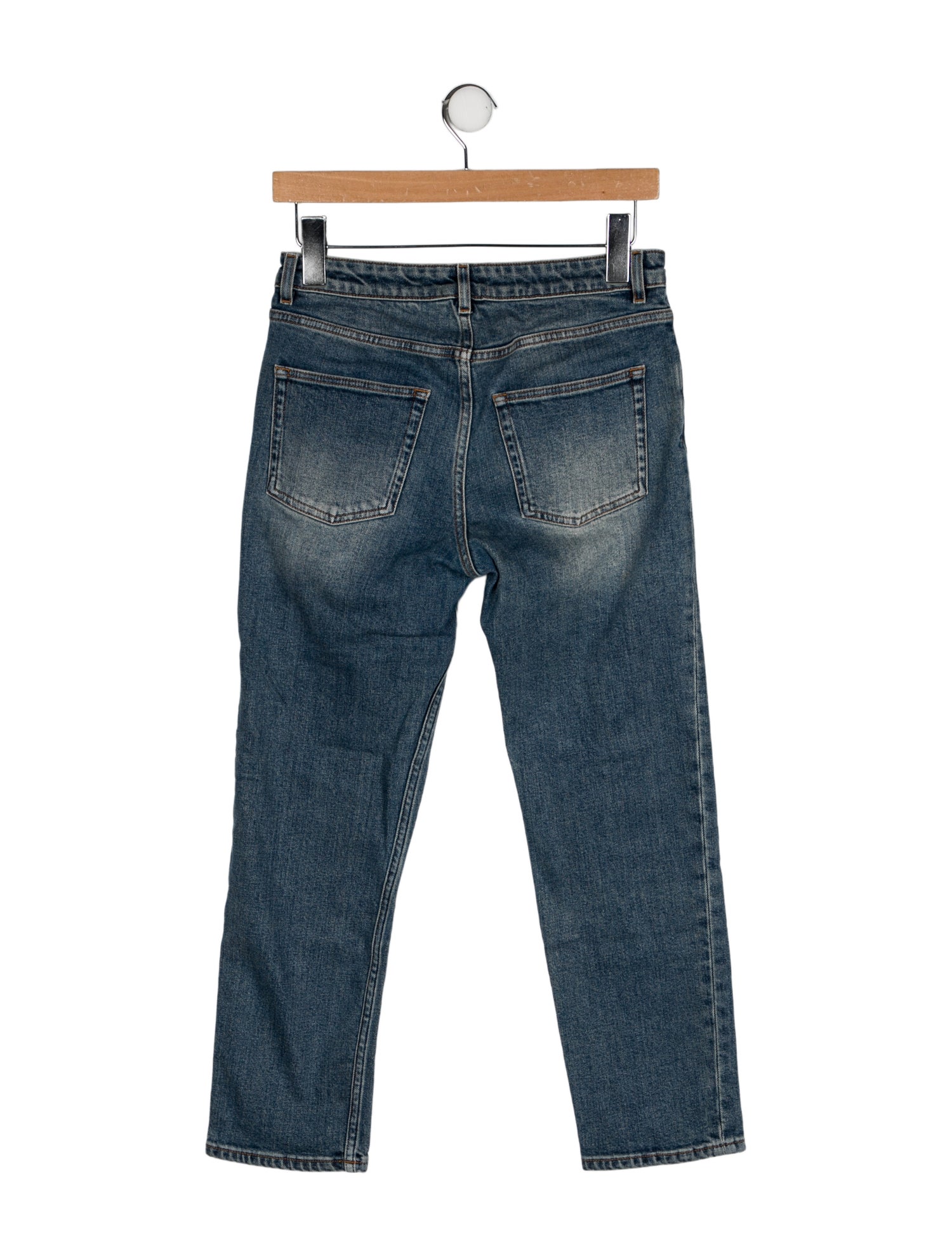 Acne Studios Mid-Rise Straight Leg Jeans