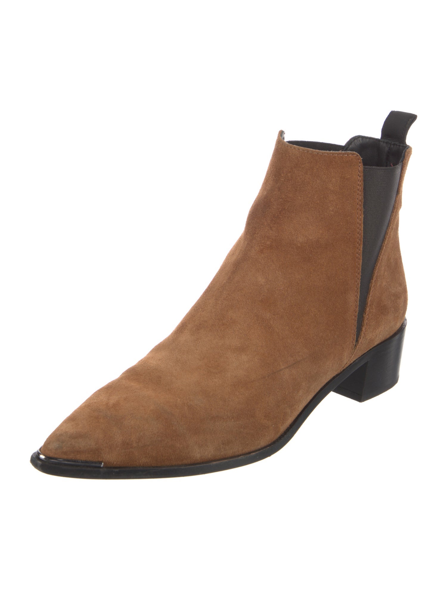 Acne Studios Suede Colorblock Pattern Chelsea Boots