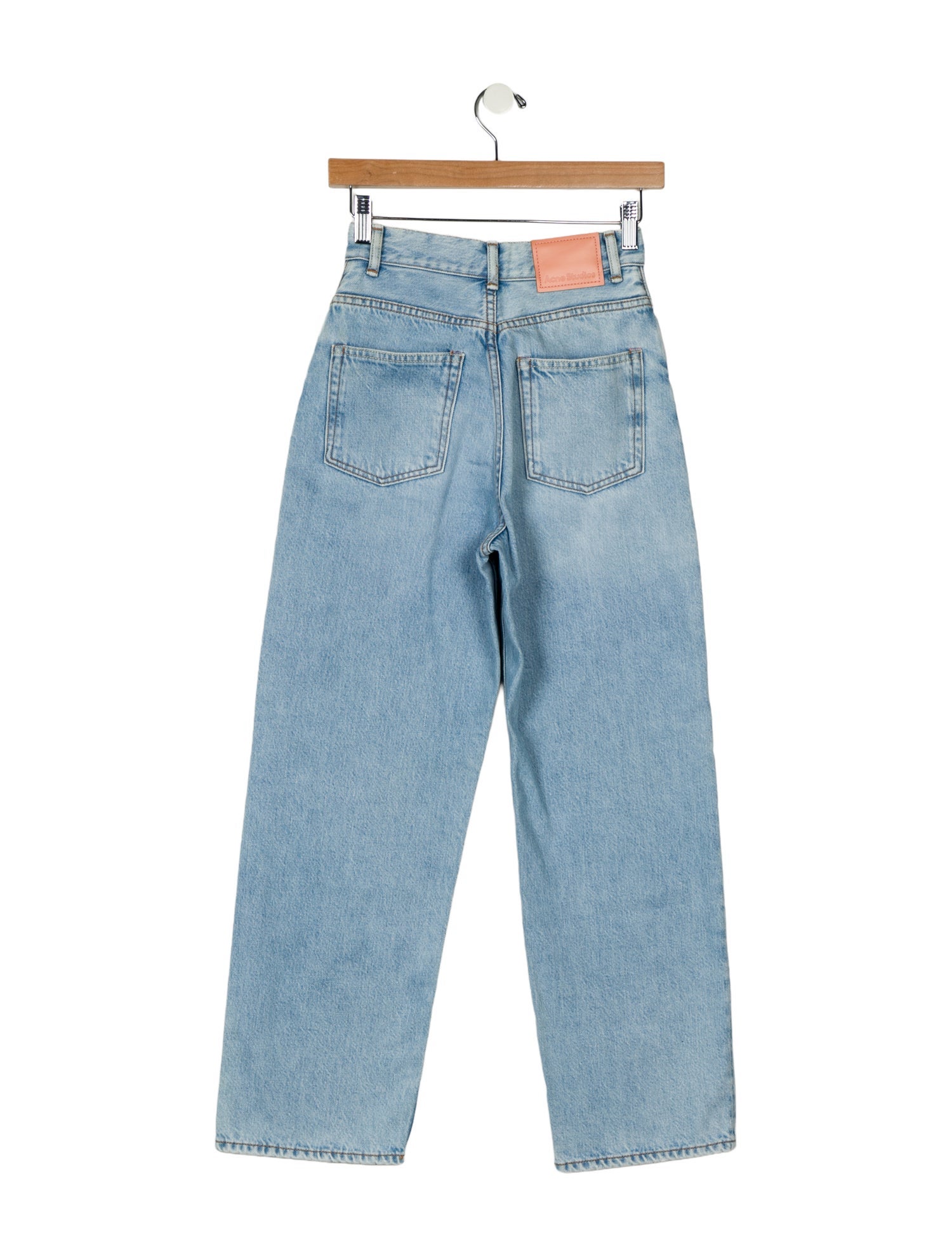 Acne Studios High-Rise Straight Leg Jeans