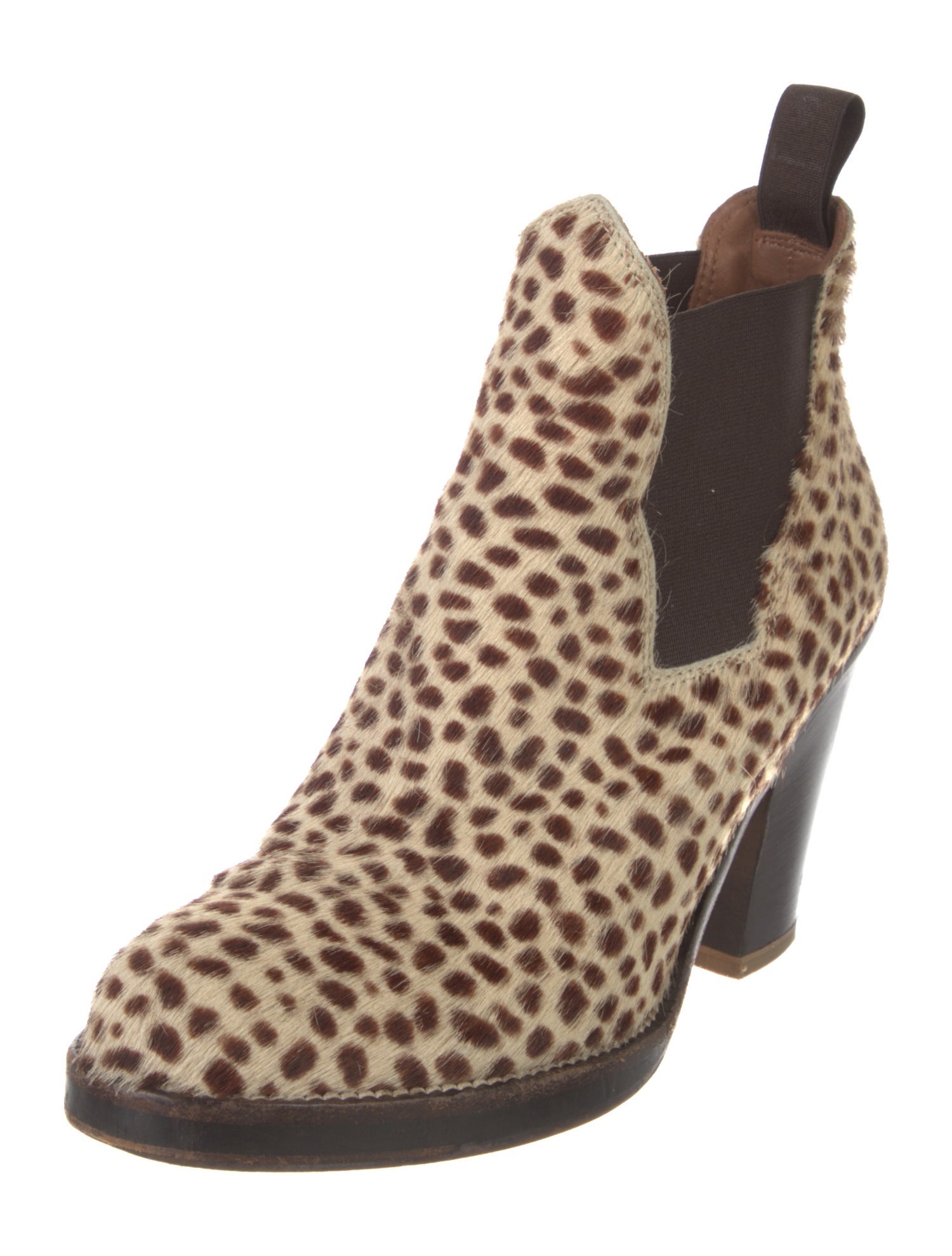 Acne Studios Ponyhair Printed Chelsea Boots