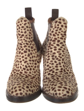Acne Studios Ponyhair Printed Chelsea Boots