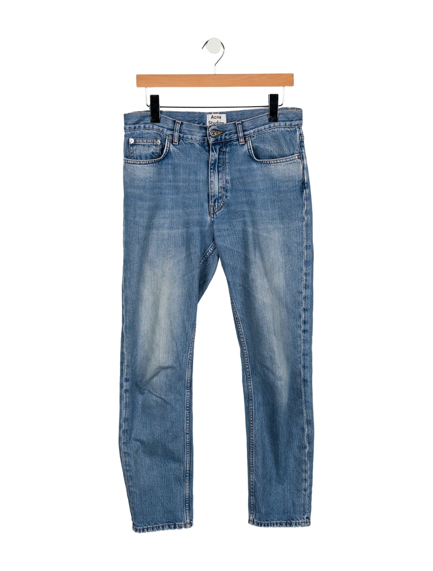 Acne Studios Mid-Rise Straight Leg Jeans