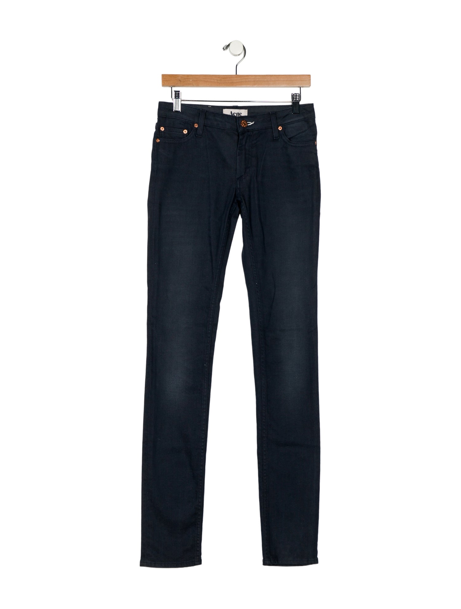 Acne Studios Mid-Rise Straight Leg Jeans