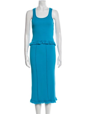 Acne Studios Fringe Trim Accent Skirt Set