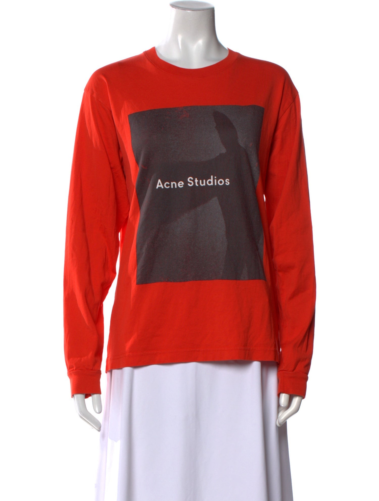 Acne Studios Graphic Print Crew Neck Top
