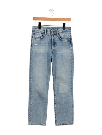 Acne Studios High-Rise Straight Leg Jeans
