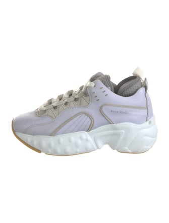 Acne Studios Leather Mesh Accents Chunky Sneakers