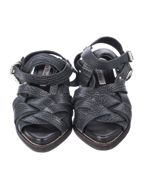 Acne Studios Leather Gladiator Sandals