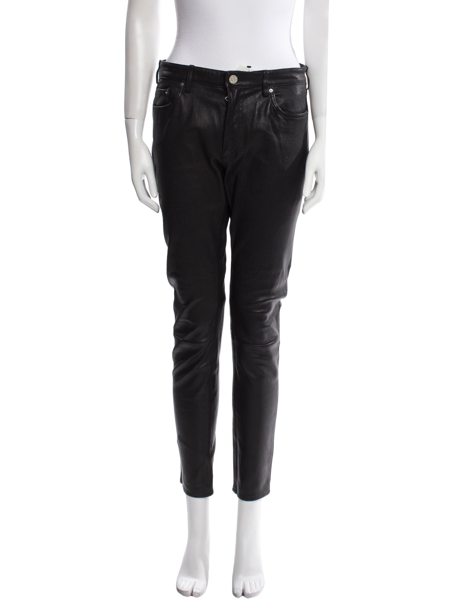 Acne Studios Leather Skinny Leg Pants