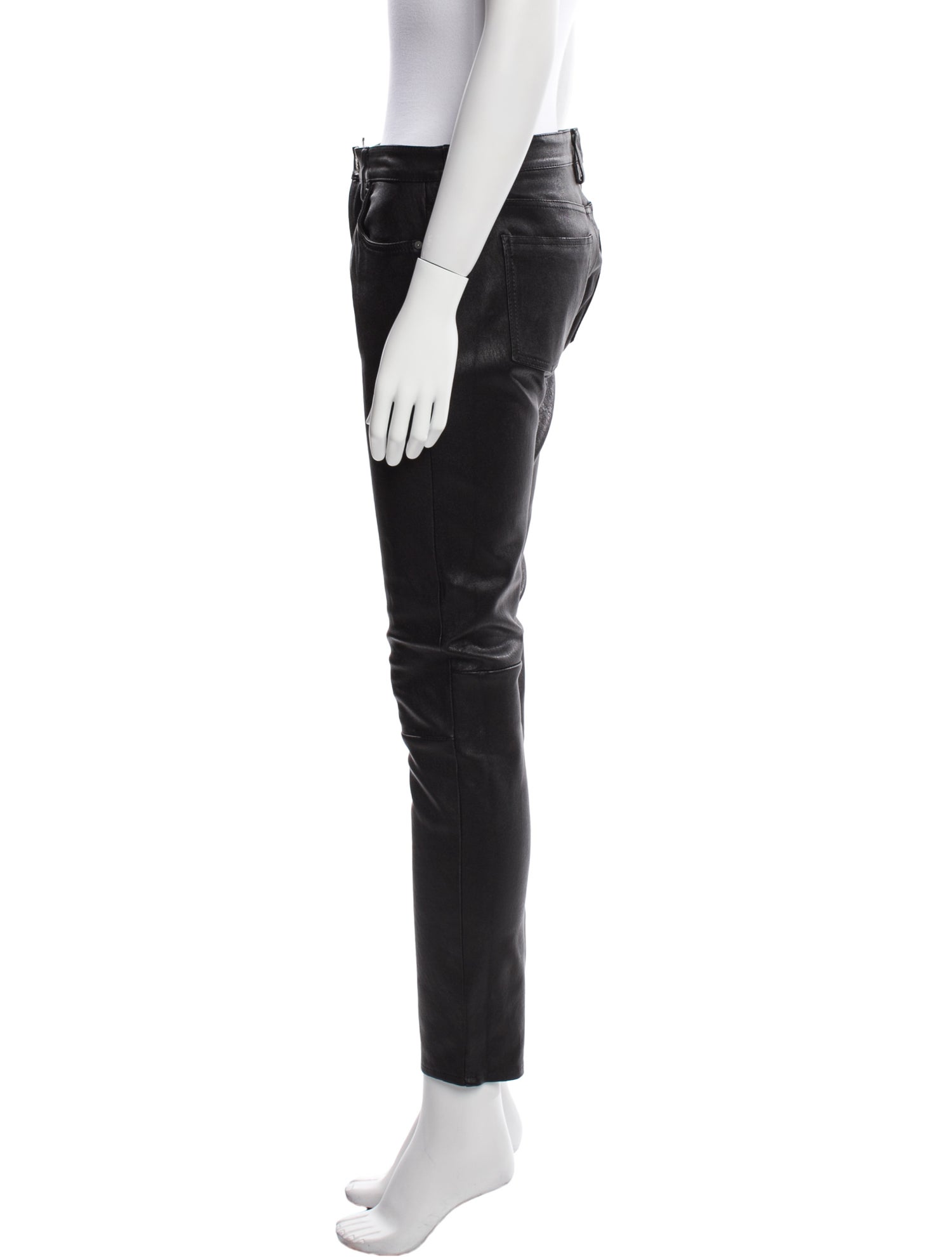 Acne Studios Leather Skinny Leg Pants