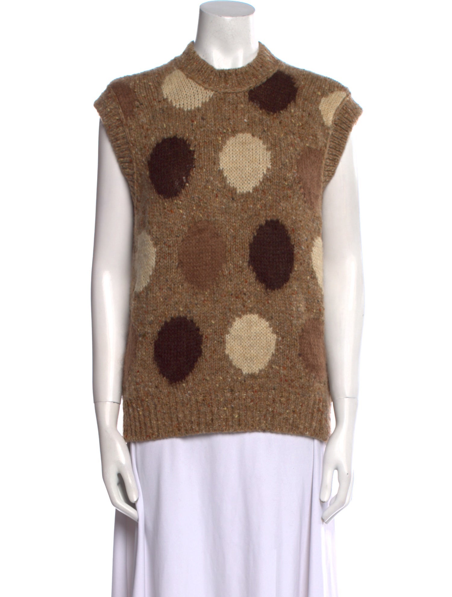 Acne Studios Wool Polka Dot Print Top