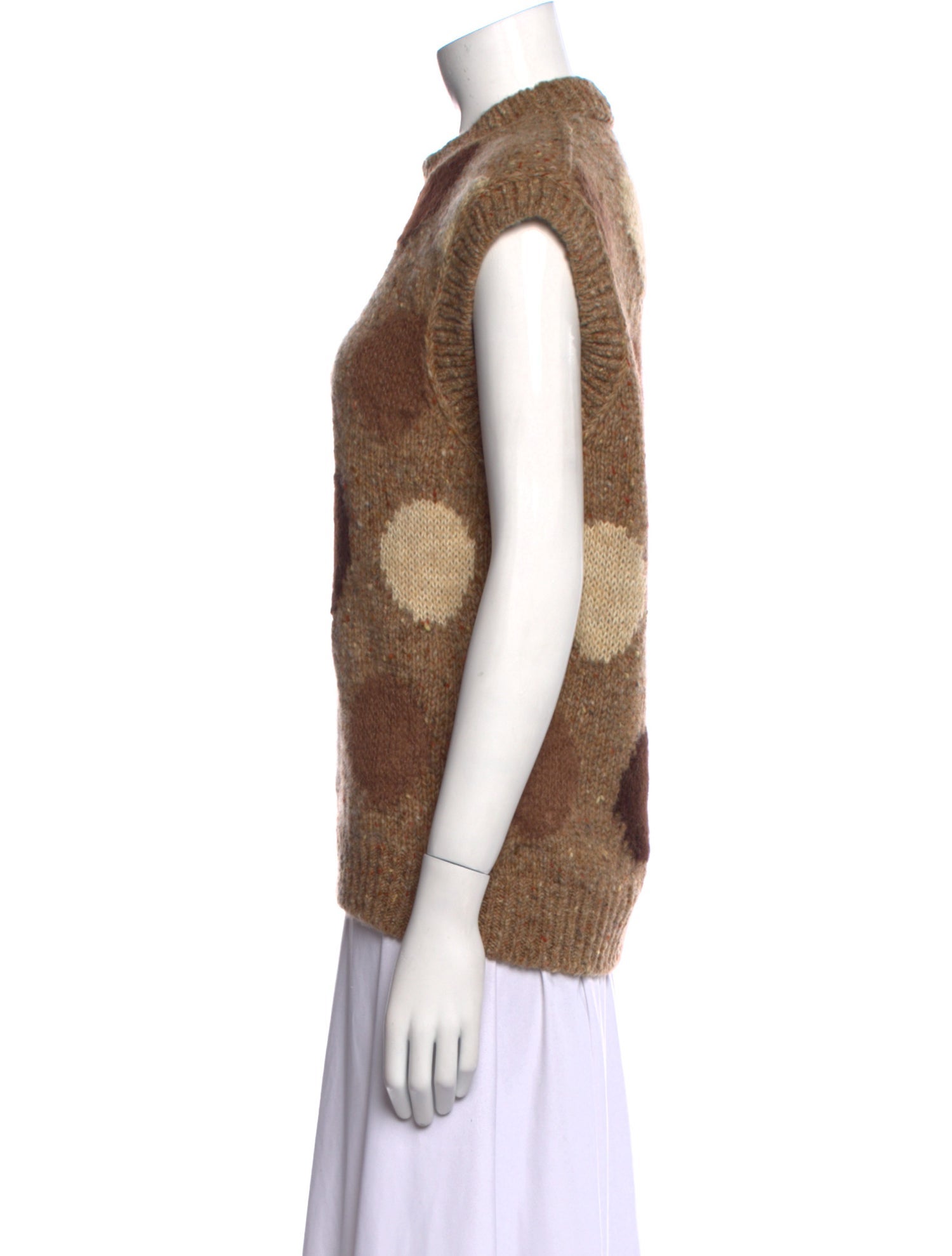 Acne Studios Wool Polka Dot Print Top