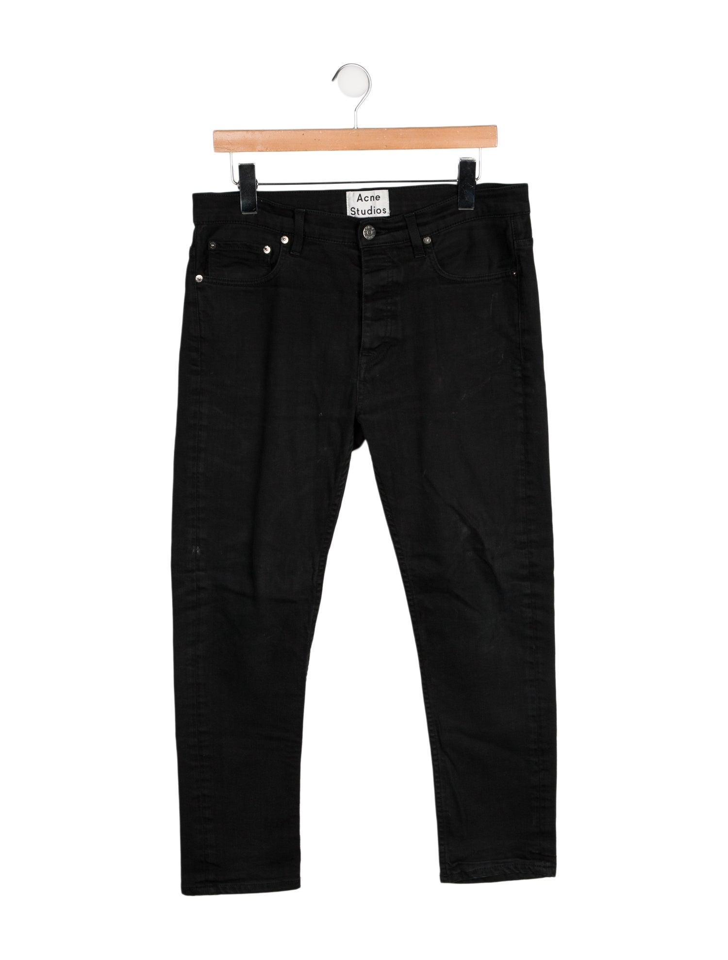 Acne Studios High-Rise Straight Leg Jeans