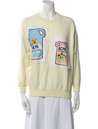 Acne Studios Graphic Print Crew Neck Sweatshirt
