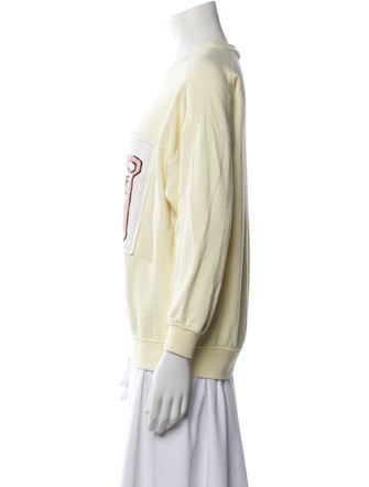 Acne Studios Graphic Print Crew Neck Sweatshirt