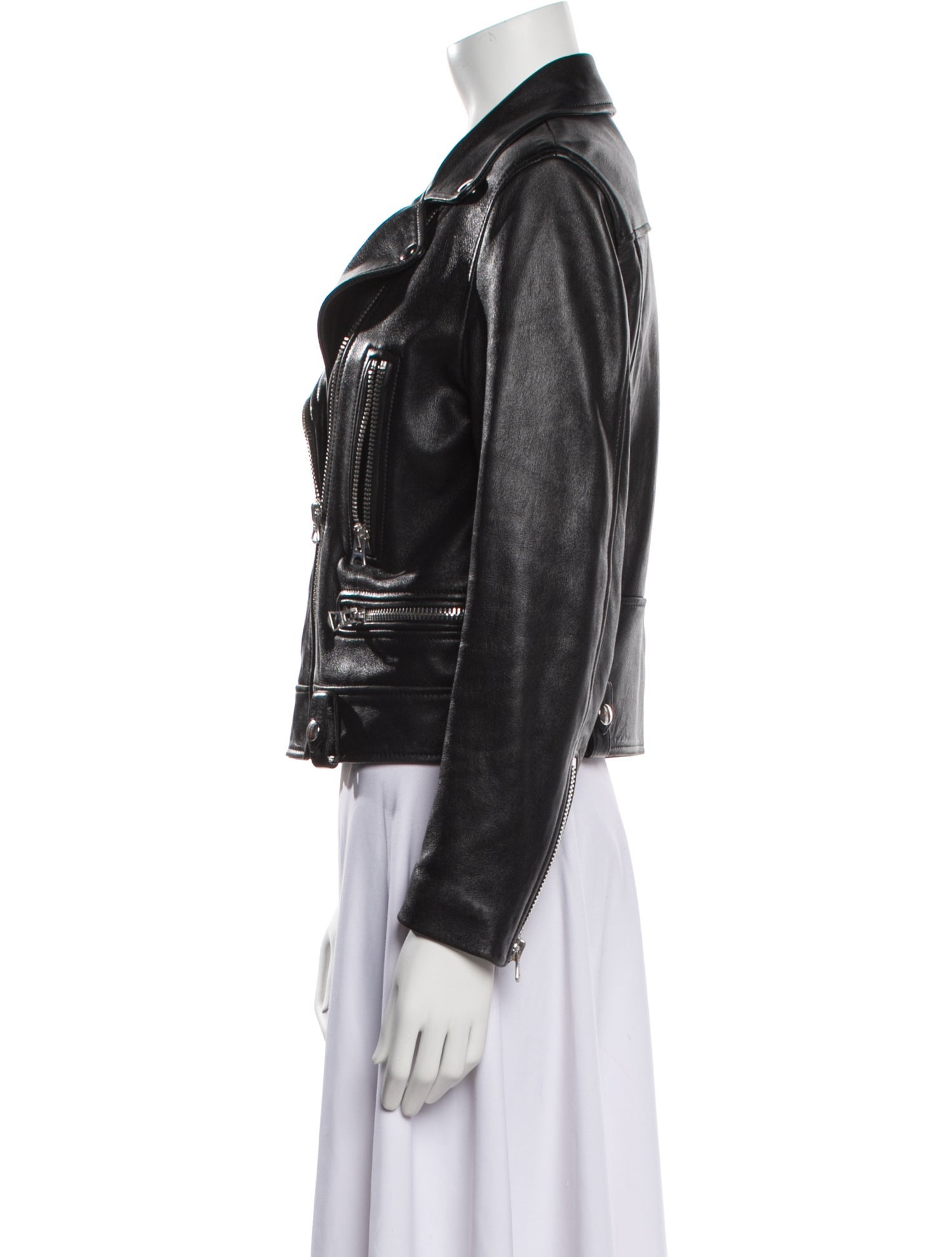Acne Studios Lamb Leather Biker Jacket