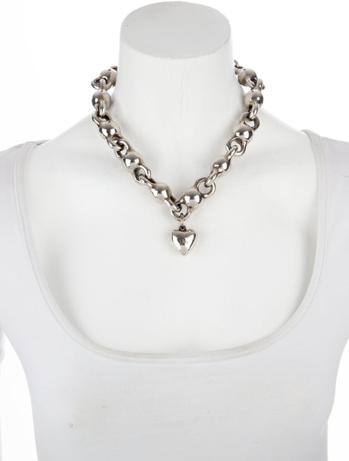 Acne Studios Heart 'Love you' Pendant Necklace