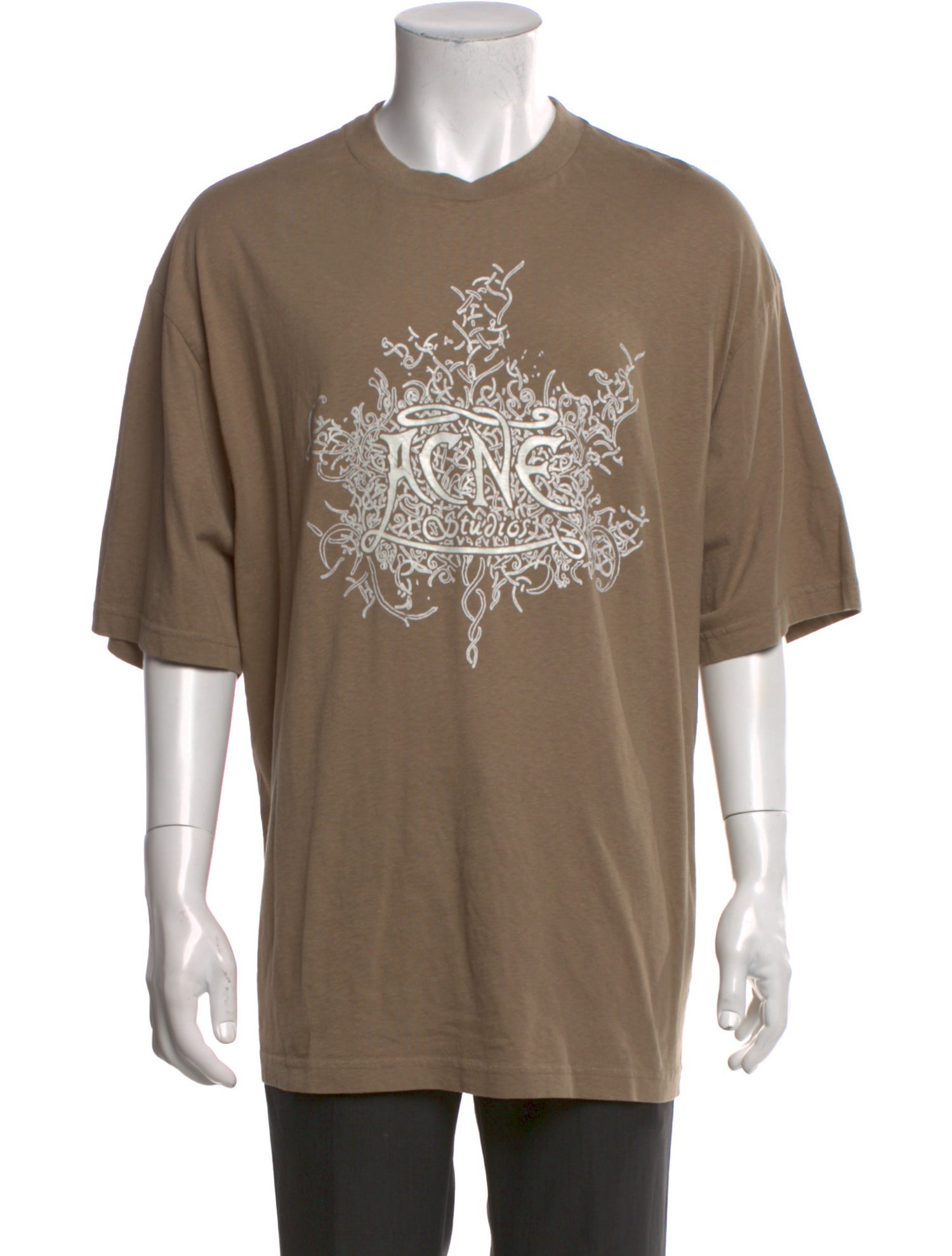 Acne Studios Graphic Print Crew Neck T-Shirt