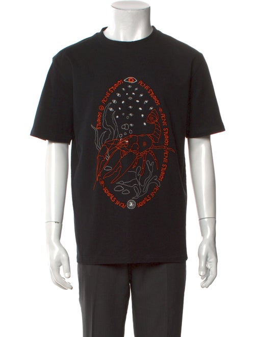 Acne Studios Graphic Print Crew Neck T-Shirt