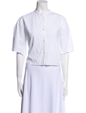 Acne Studios Short Sleeve Button-Up Top