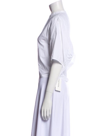 Acne Studios Short Sleeve Button-Up Top