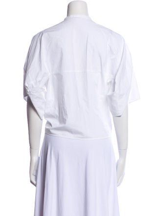 Acne Studios Short Sleeve Button-Up Top